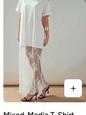 urban daizy mixed media t shirt lace dress
